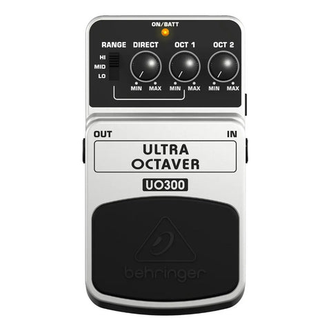 Pedal Ultra Octavador De 3 Modos, Behringer Uo300 Gris