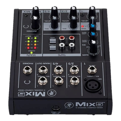 Mezclador Compacto 5 Canales, Mackie Mix5