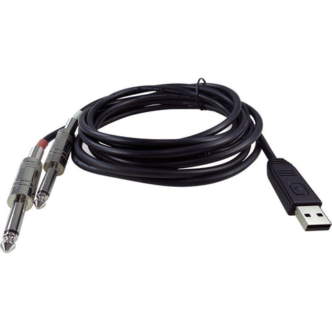 Cable Usb A Dos Plug Trs 1/4 PuLG 2m Behringer Line 2 Usb Negro