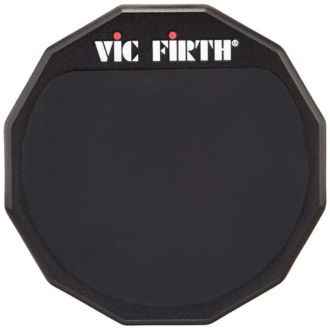 Practicador P/bateria 6 Pulgadas Doble Cara, Vic Firth Pad6d Negro Y Gris