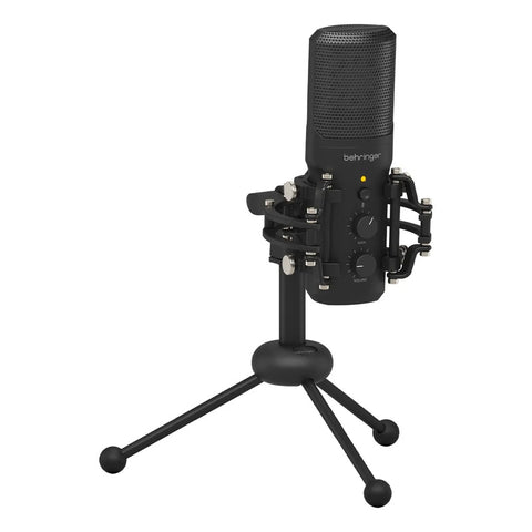 Microfono Usb   Plug And Play  Supercardoide Behringer Bu200 Negro