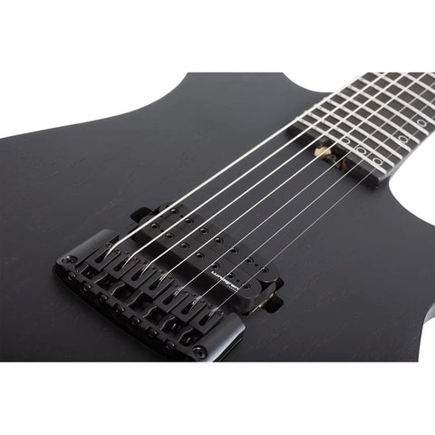 Guitarra Schecter Electrica 7 Cuerdas Km-7 Mk-iii Ex Black S Diestro Negro Ébano
