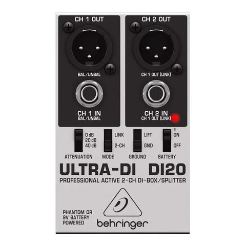 Behringer Ultra-di Di20 Splitter Caja Directa Activa