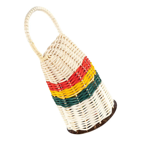 Maracas Percusion Caixixi De Ratan Meinl Cax3 Large Color Marrón Claro
