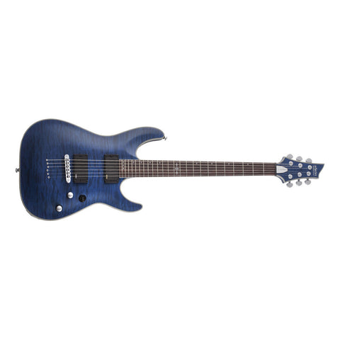 Guitarra Schecter C-1 Platinum See Thru Midnight Blue Color Azul Acero Material Del Diapasón Ébano Orientación De La Mano Diestro