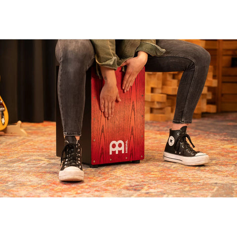 Cajón Acústico Meinl Headliner Mcaj100bk-trf Rojo Rojo