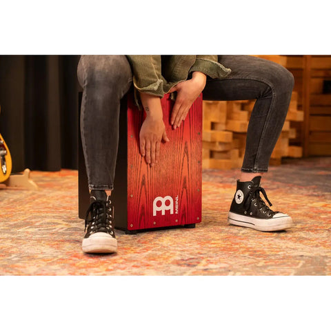 Cajón Acústico Meinl Headliner Mcaj100bk-trf Rojo Rojo
