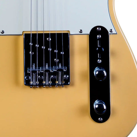 Guitarra Eléctrica De 6 Cuerdas Jet Guitars Jt300 Beige Diestro Beige Palo De Rosa