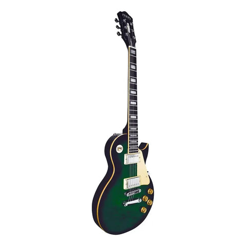 Guitarra Eléctrica Les Paul Mars Lp Standard Satin Green Color Verde Musgo Material Del Diapasón Palisandro Orientación De La Mano Diestro Palo De Rosa