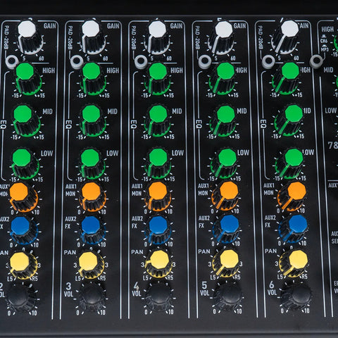 Mezcladora 8 Canales Con Efectos Prosound Pamx-08rs
