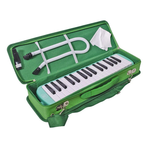 Melodica De 32 Teclas Con Estuche De Tela Maxima Sr-32sf Grn
