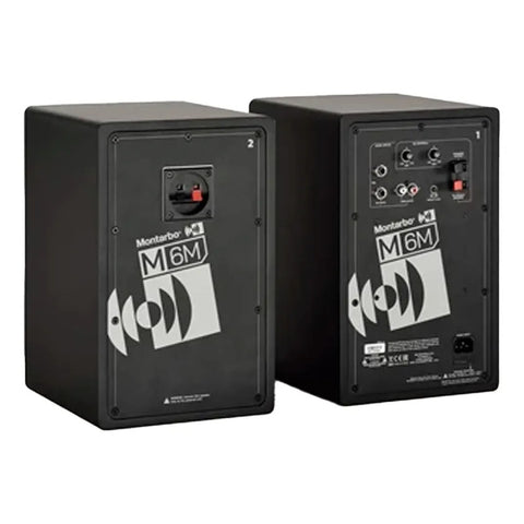 Par De Monitores De Estudio De 6  Bluetooth 5.0 Montarbo M6m Negro