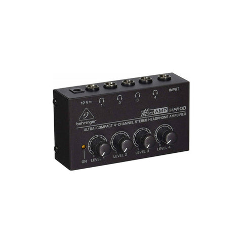Behringer Ha400 Microamp Amplificador Para Audifonos Color Negro