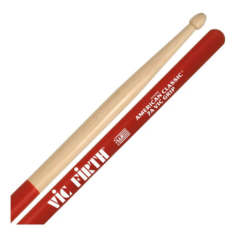 Baquetas 7a American Classic Vic Grip Vic Firth 7avg Rojo