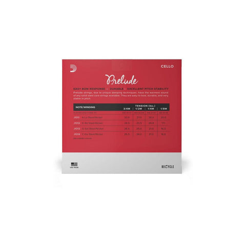 Juego De Cuerdas Para Violonchelo 3/4 D'addario Prelude J1010 3/4m