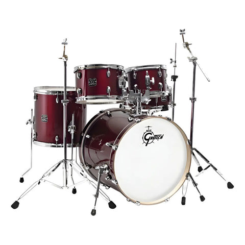Batería Acústica De 5 Pzas Color Rojo, Gretsch Energy 20 Rojo