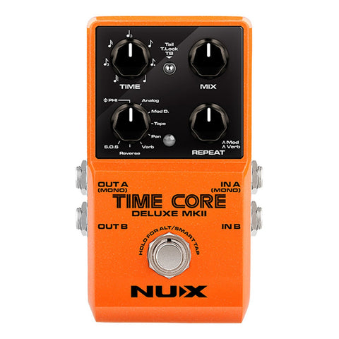 Pedal De Retardo Para Guitarra Nux Time Core Deluxe Mkii Naranja