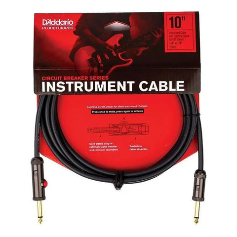 Cable Daddario Circuit Breaker Agl-10 De 3 M Para Guitarra