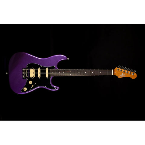 Guitarra Tipo Strato Jet Guitars Js-400 Plm R Plum Diestro Lila Palo De Rosa