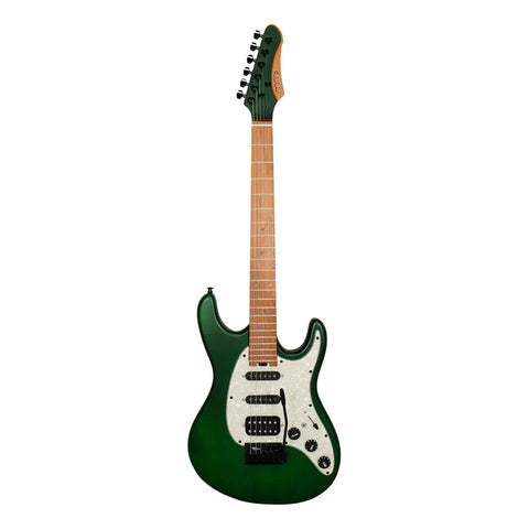 Guitarra Eléctrica Mars Strat De 6 Cuerdas En Verde Musgo Con Trémolo Diestro Palo De Rosa