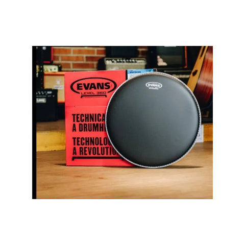 Parche Tarola 14 Pulgadas Evans Drumheads B14hbg Hidráulico Negro Áspero Coated