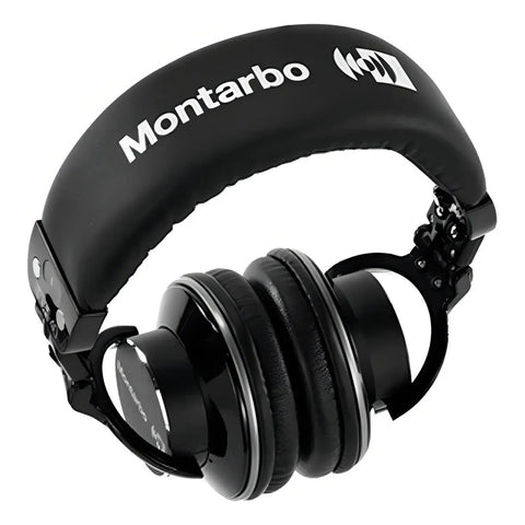 Audífonos Estudio Montarbo Mdh-40 Alámbricos Profesionales Color Negro