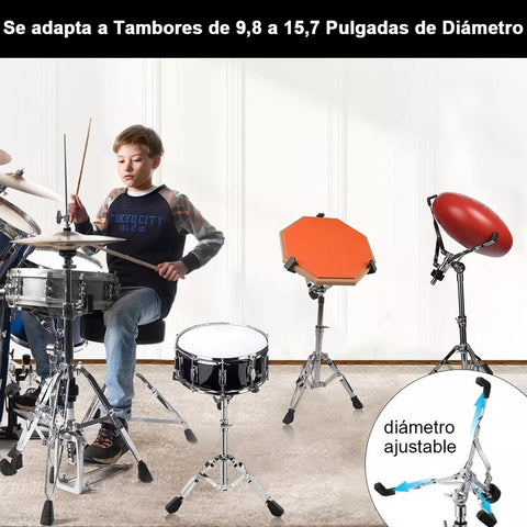 Maxima S-300w Base Soporte Para Tarola De Batería Cromada