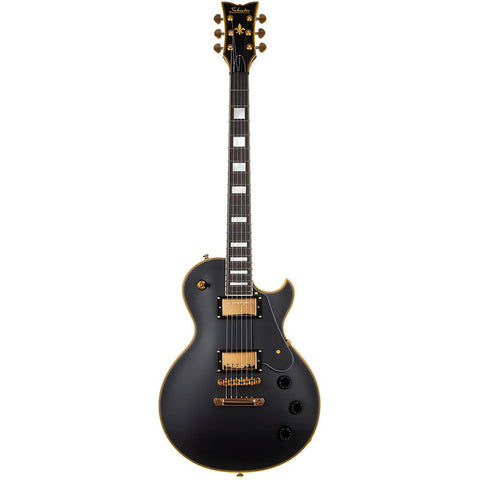 Schecter Solo-ii Custom Guitarra Eléctrica Negro Satinado Orientación De La Mano Diestro