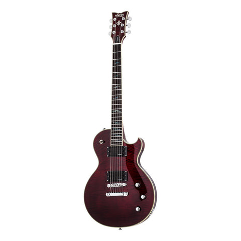 Guitarra Eléctrica Schecter Solo-ii Supreme Black Cherry Bur Diestro Rojo Ébano