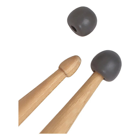 2 Pares De Puntas De Goma Para Baquetas Vic Firth Upt Gris Oscuro