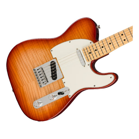Fender Limited Edition Player Telecaster Plus Top, Sienna Color Marrón Claro Material Del Diapasón Maple Orientación De La Mano Diestro