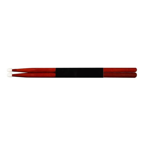 New Beat Nb-7anr By Vic Firth Baquetas Punta Nylon Rojas Color Rojo