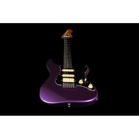 Guitarra Tipo Strato Jet Guitars Js-400 Plm R Plum Diestro Lila Palo De Rosa