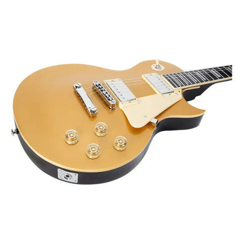 Guitarra Eléctrica 6 Cuerdas Mars Les Paul Classic Yellow Color Amarillo Material Del Diapasón Rosa Orientación De La Mano Diestro
