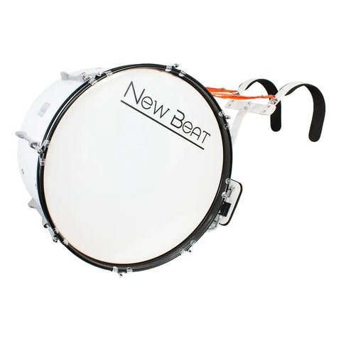 Bombo Para Banda De Marcha 20  New Beat Nb-mabd20 Blanco Blanco