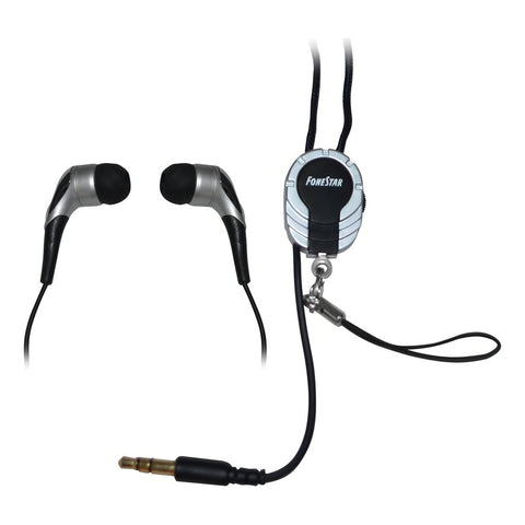 Audifonos Estereo Hi-fi Con Colgador P/ Mp3 Fa-403 Fonestar Color Negro