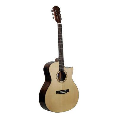 Guitarra Electroacústica Natural La Sevillana Ga-320ceq Nat