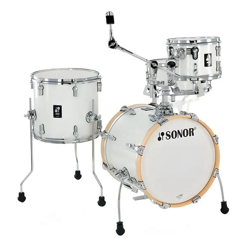 Bateria Bombo De 16  Sonor S/stands Aq2 Safari Set Whp Blanco Aperlado