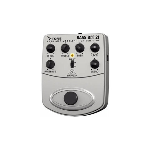 Behringer Bdi-21 V-tone Bass Driver Di Bdi21 Pedal Bajo Color Gris