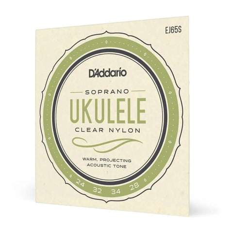 Encordadura Para Ukelele Tamaño Soprano D'addario Ej65s