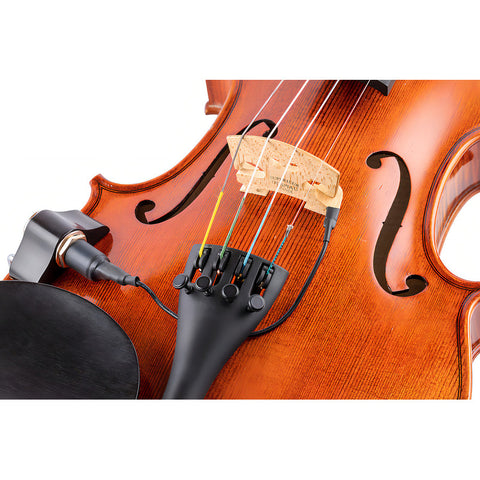 Pastilla Pasiva Kna Vv-3 Piezoeléctrico Para Violin O Viola Negro