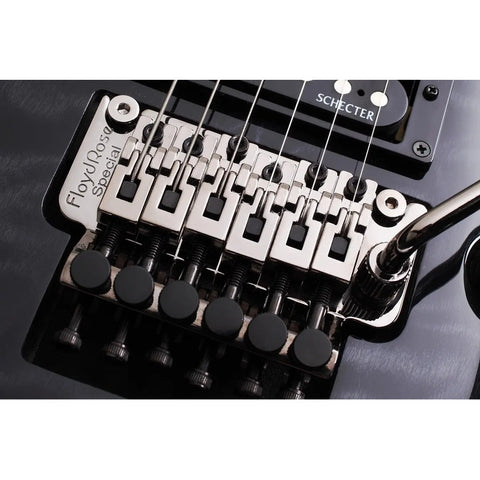 Guitarra Eléctrica Negro, Schecter Omen Extreme-6 Fr Diestro See-thru Black Palo De Rosa