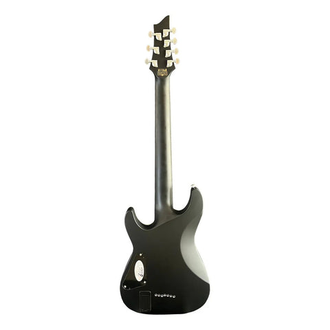 Guitarra Eléctrica Schecter Damien Platinum 7 Cuerdas Negro Satinado Diestro Satin Black Palo De Rosa