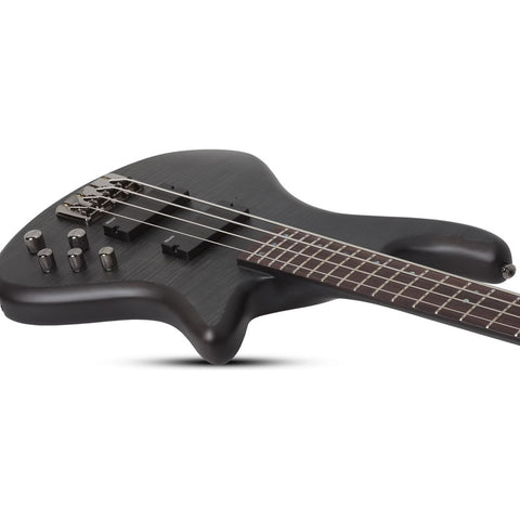 Bajo 4 Cuerdas Schecter Stiletto Studio-4 See Thru Black Sat Diestro Negro Mate 4