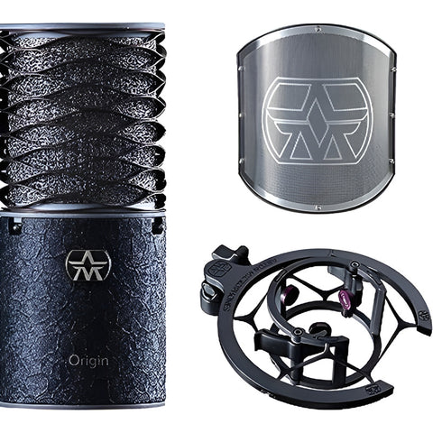 Micrófono De Condensador Cardioide Aston Origin Black Bundle Negro