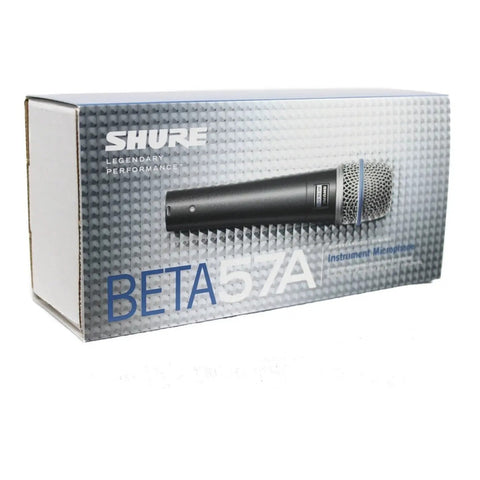 Microfono Original  Dinamico Supercardioide, Shure Beta 57a Gris