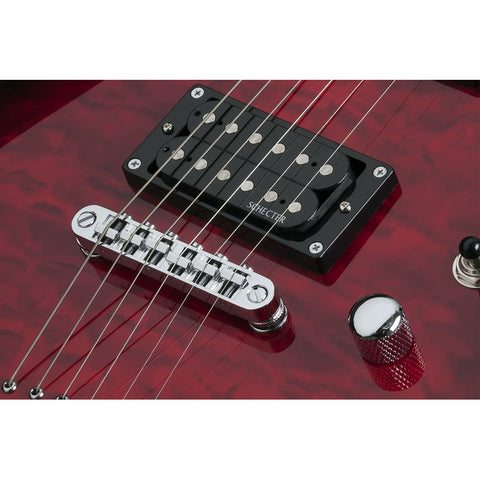 Guitarra Eléctrica Schecter C-6 Plus See-thru Cherry Burst Diestro See-thru Cherry Burst Palo De Rosa
