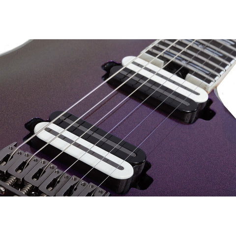 Guitarra Eléctrica Schecter C-1 Sls Hollywood Supernova Diestro Rosa Oscuro Ébano