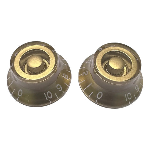 Botones Gold Axlabs Bell Knob Left (white Font) Dorado