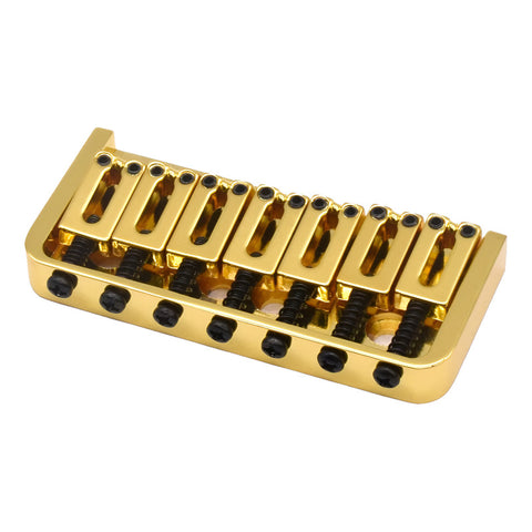 Puente Axlabs Dorado 7 Cuerdas Hardtail Bridge Para Guitarra Eléctrica